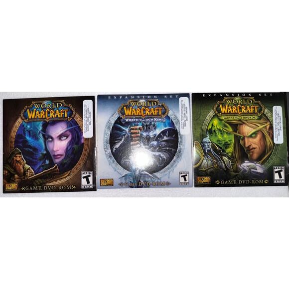 World of Warcraft Game With 2 Expansions Sets Lich King And Burning Crusades - Picture 2 of 11